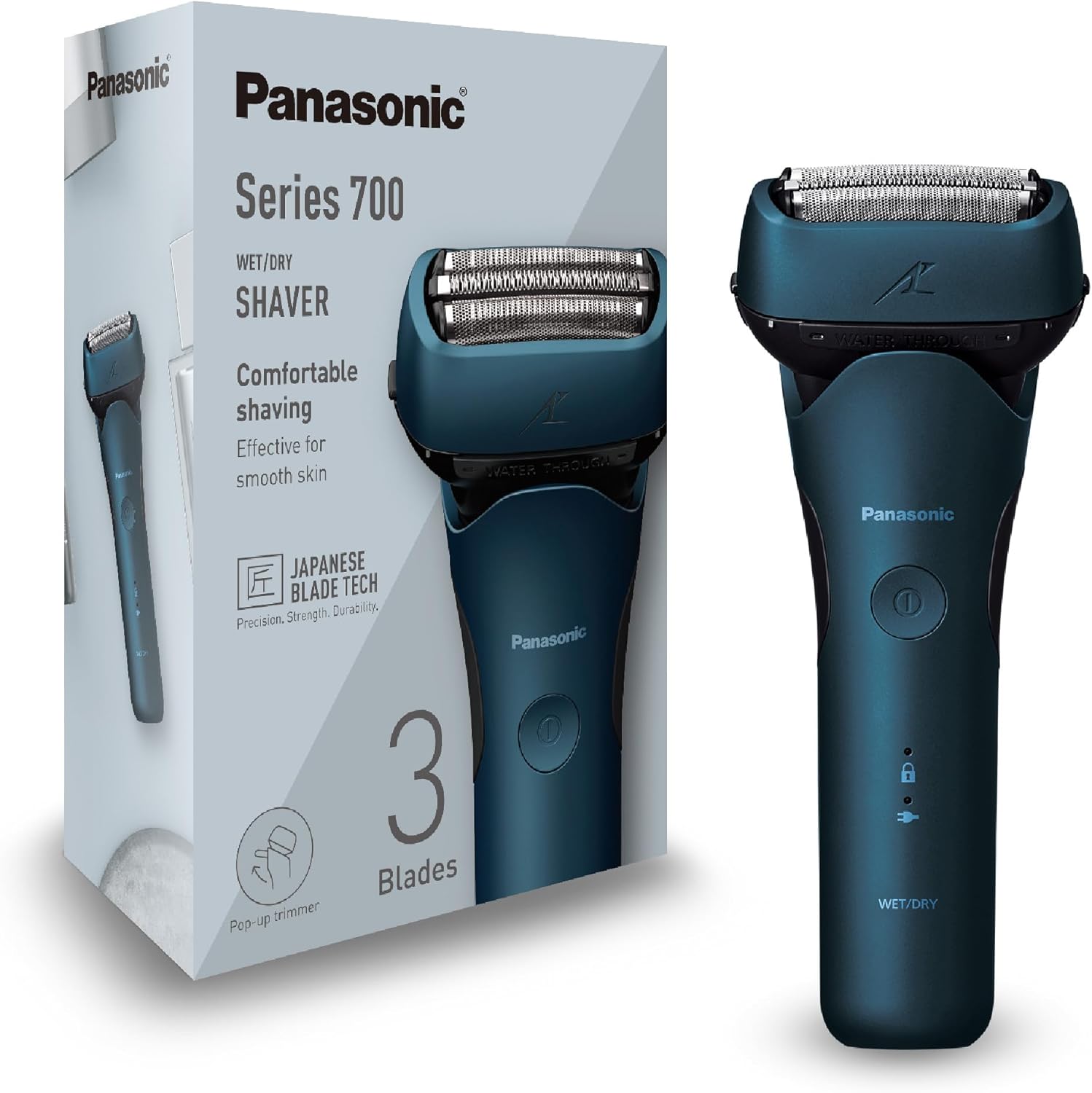 Panasonic ES-ALT4B 3-Blade Wet and Dry Electric Shaver for Men, Rechargeable, Sk...