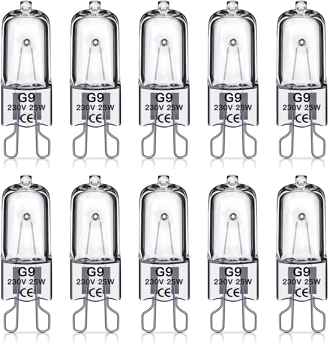 SILKIT G9 Halogen Light Bulbs 25W, 320lm, 2800K, No Flicker Dimmable G9 Capsule...