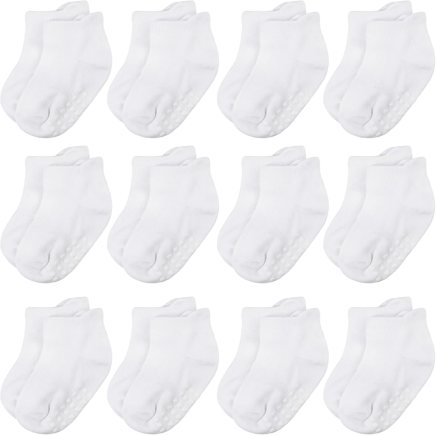 baby socks, cotton children's non-slip socks ankle socks, non-slip grip ankle so...
