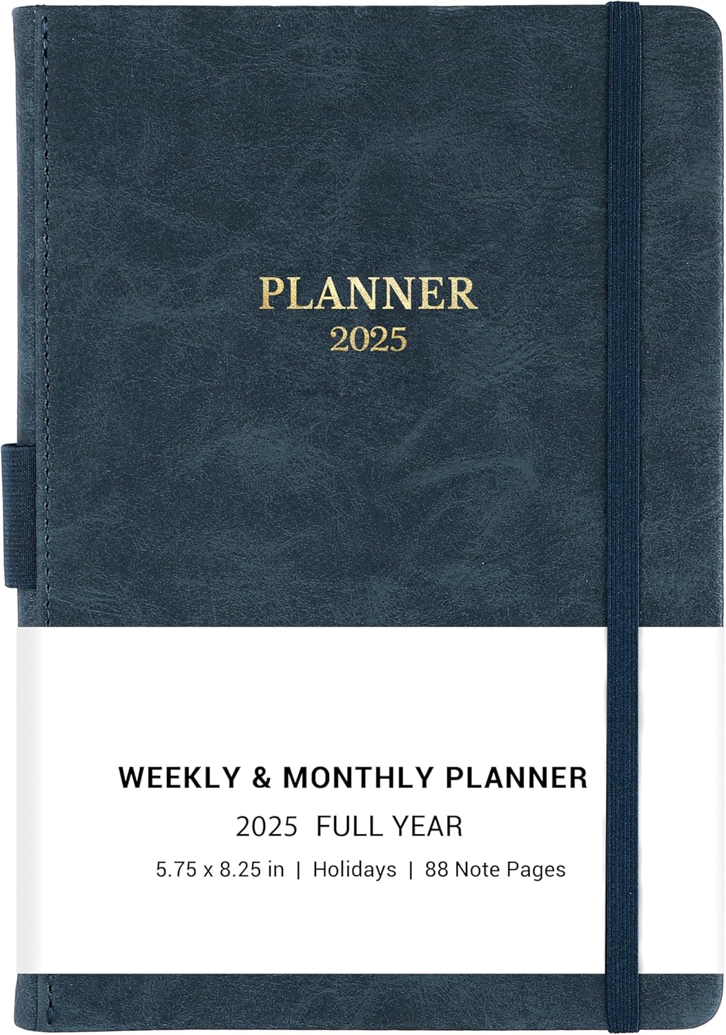 2025 Planner - Weekly & Monthly Planner 2025, Faux Leather Hardcover, High-end P...