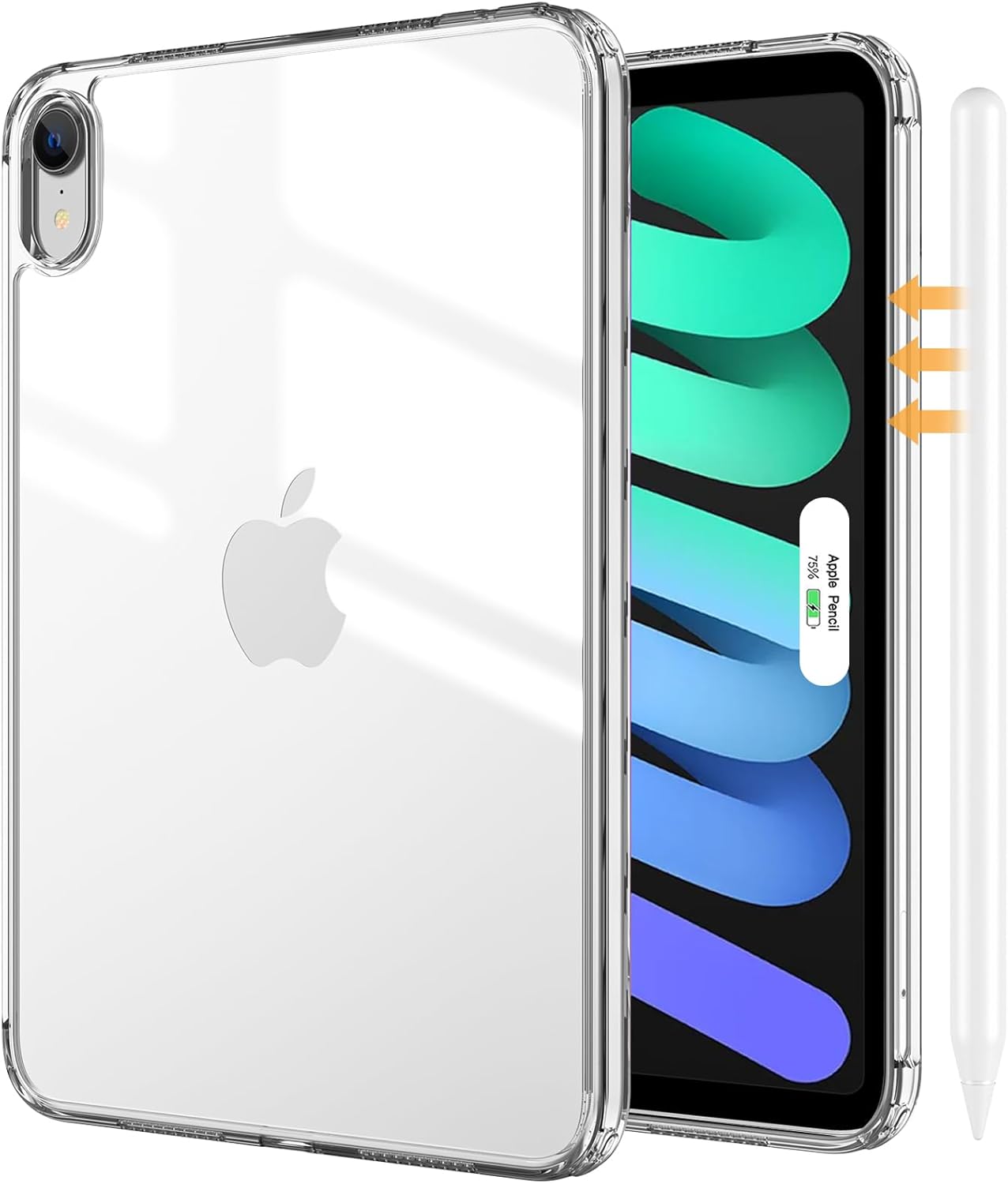 ProCase Clear Case for iPad Mini 7th(A17 Pro) 2024 / Mini 6th Generation 8.3" 20...