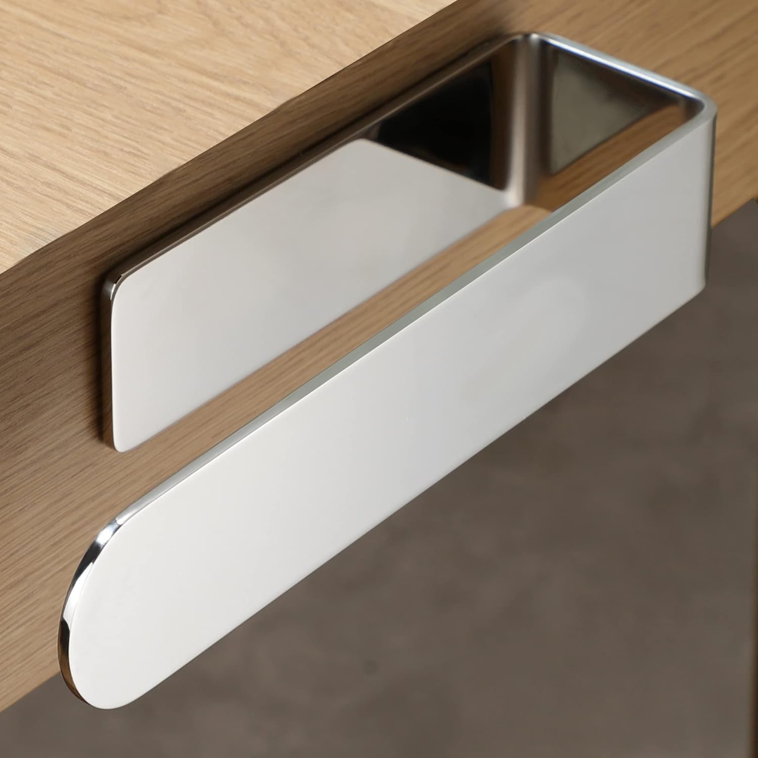 YIGII Polished Hand Towel Holder Self Adhesive Towel Rail 19.6 CM Towel Ring for...