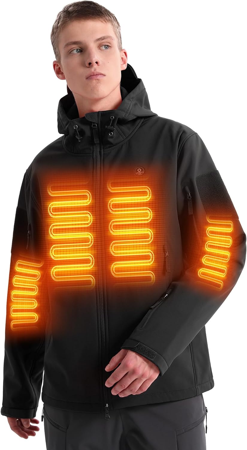 Heated Jacket for Men and Women, ANTARCTICA GEAR Winter Coat with 12V 16000mAh B...