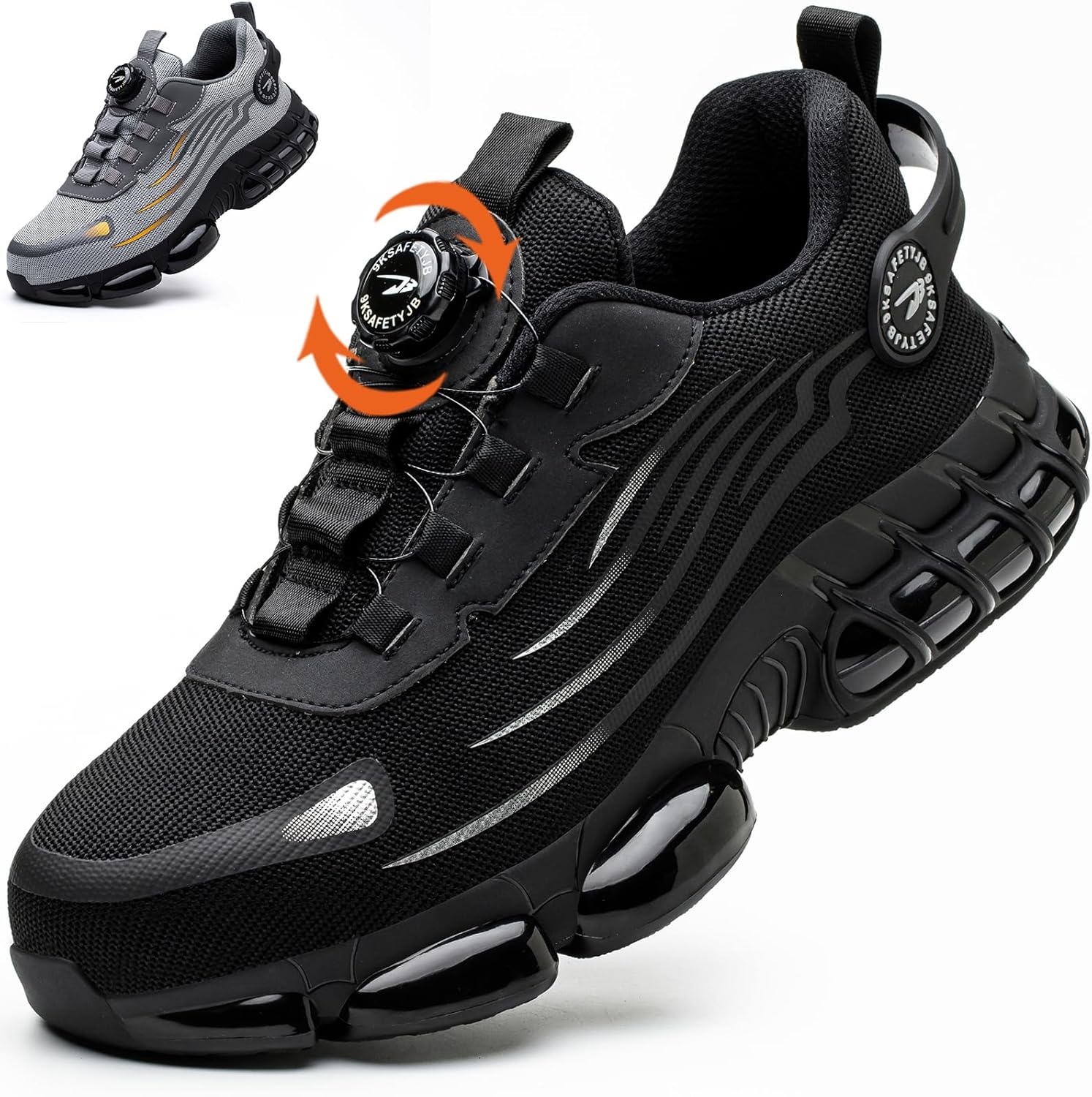 OBIDER Safety Trainers, Safety Shoes Men Women, Comfortable Lightweight Work Sho...