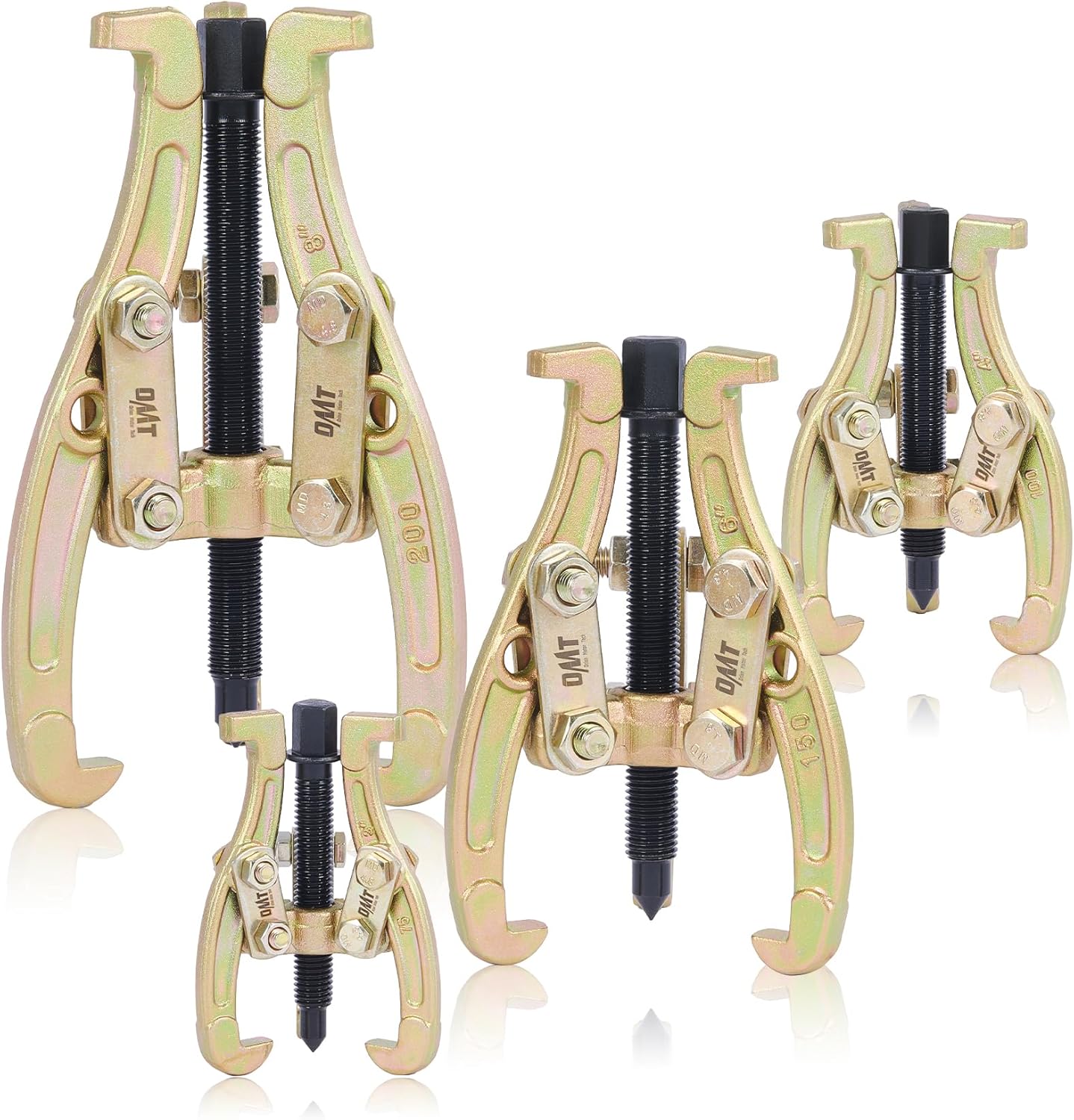 Orion Motor Tech Gear Puller Set, 3" 4" 6" 8" 3 Jaw Puller Kit for Pulley Gear B...