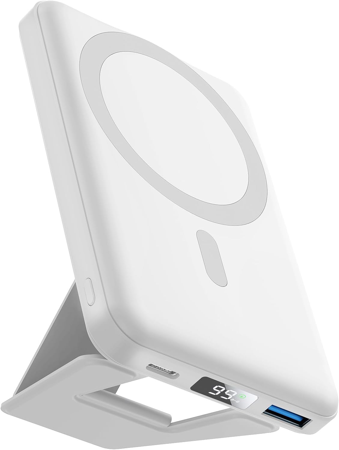 Magnetic Power Bank 10000mAh, AOGUERBE Wireless Portable Charger, Magnetic Batte...