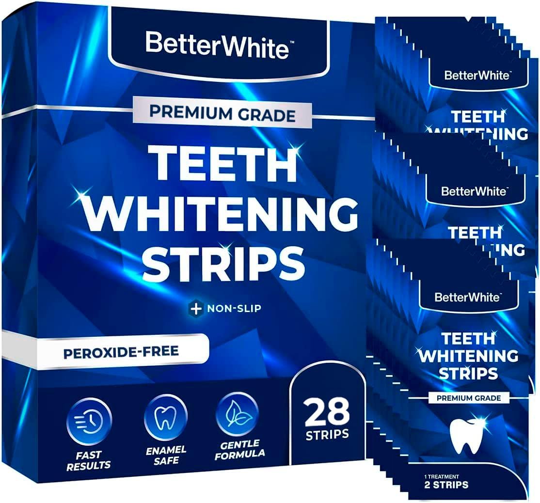 Premium Teeth Whitening Strips 14 Treatments - Enamel Safe - Non-Sensitive Formu...