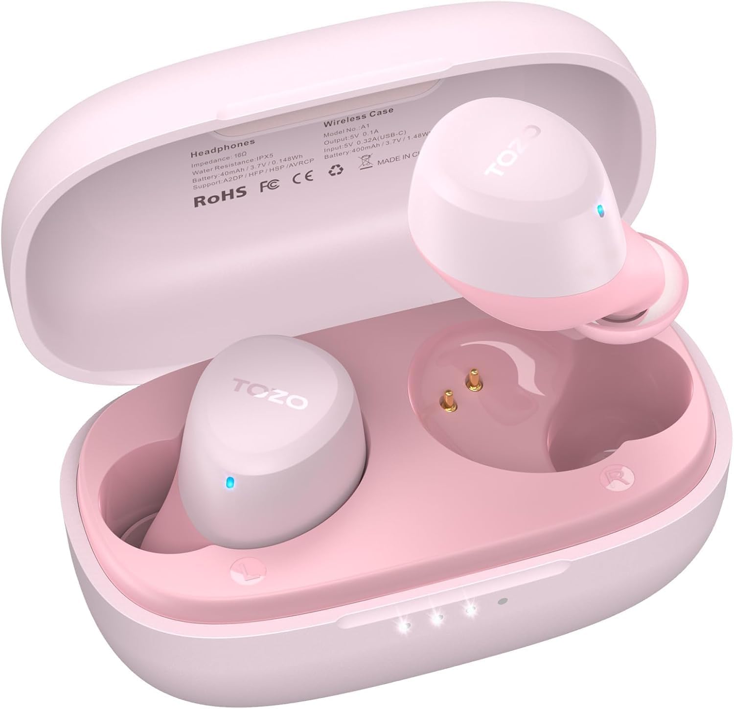 TOZO A1 Wireless Earbuds, Bluetooth 5.3 Earphones, Support APP EQ Setting, 30H L...