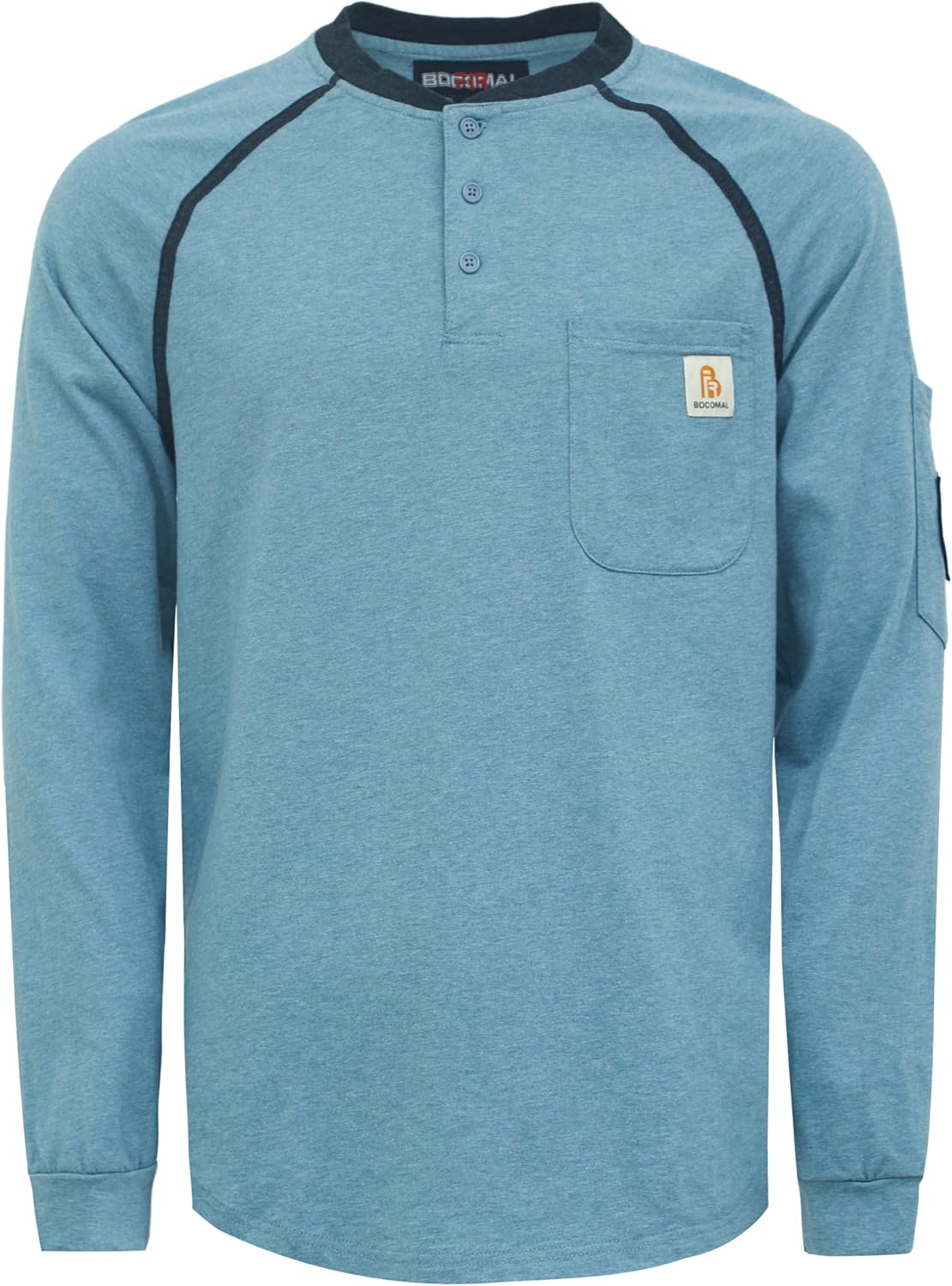 BOCOMAL FR Shirts 5.5oz Light Weight Henley and Short Sleeve Flame Resistant/Fir...
