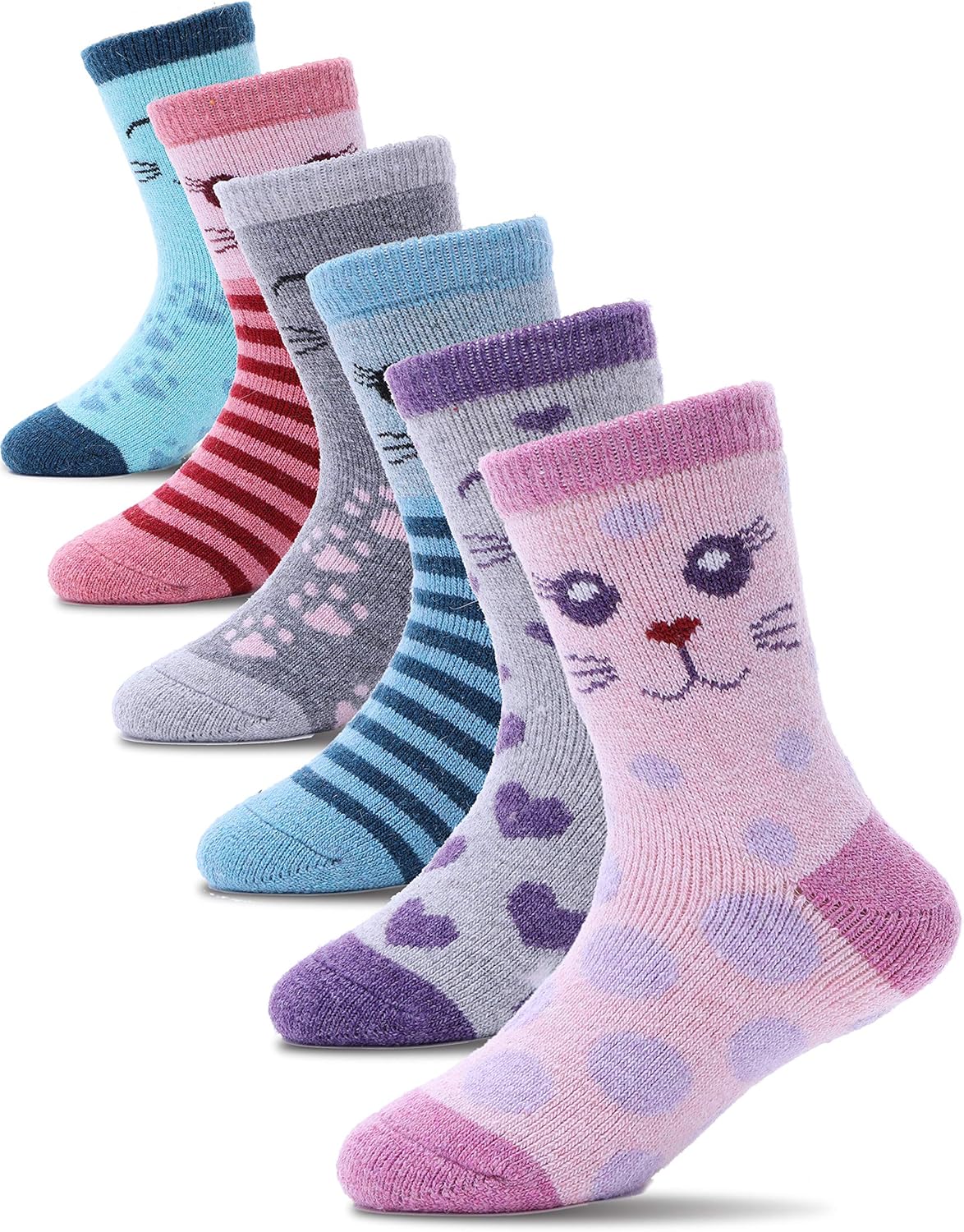 PROETRADE Thermal Merino Wool Socks for Kids Boys Toddlers Girls Thick Warm Wint...
