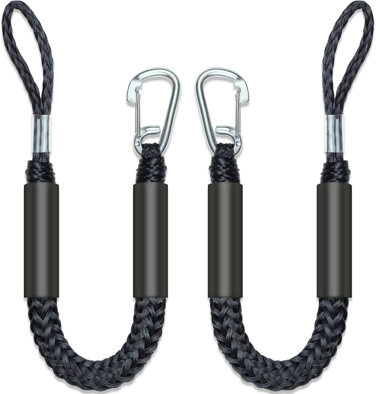 2.5 Feet Fender Lines 2Pcs Premium Bungee Boat Lin...