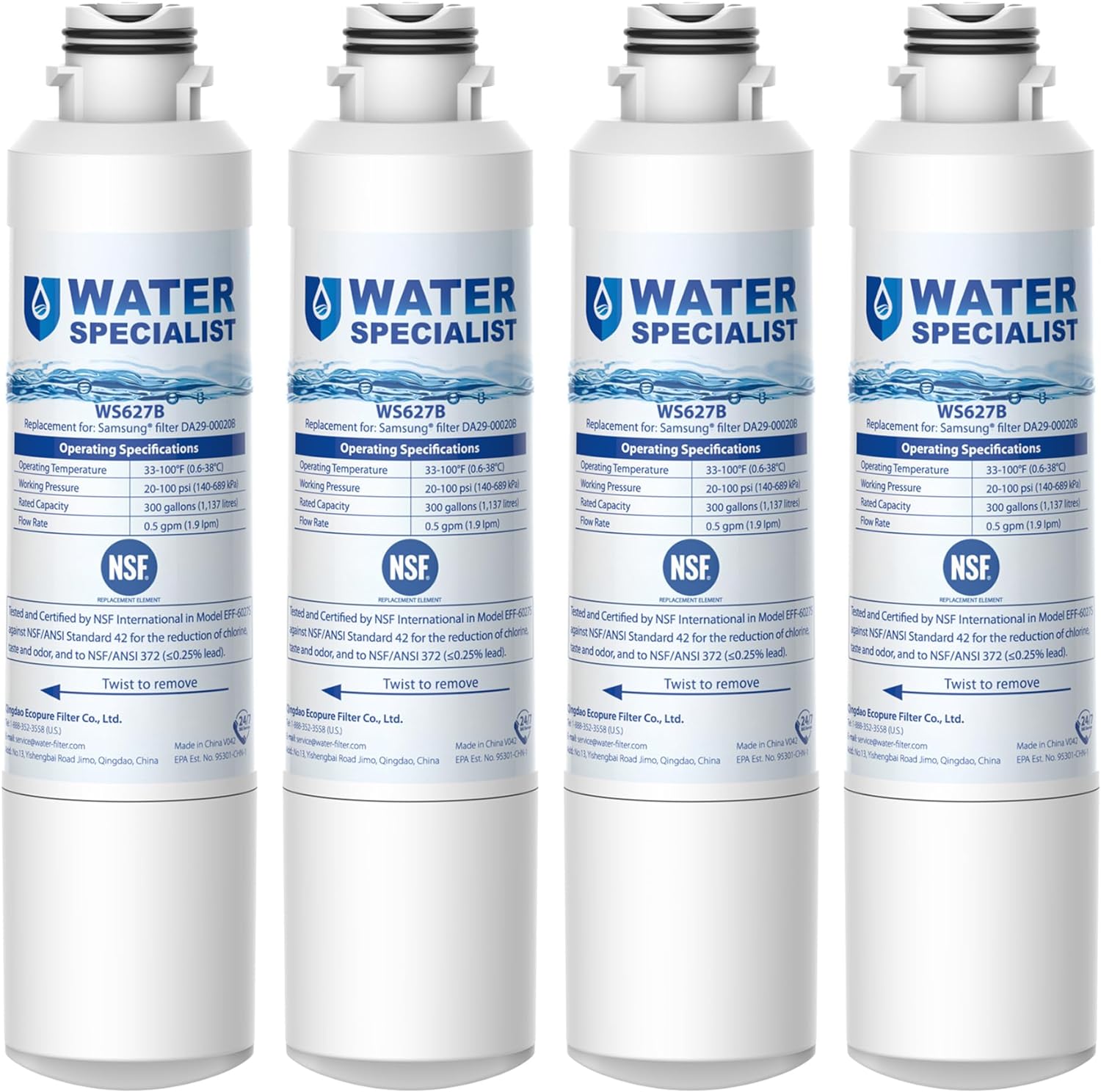 Waterspecialist DA29-00020B Replacement for Samsung Water Filter DA29-00020B, HA...
