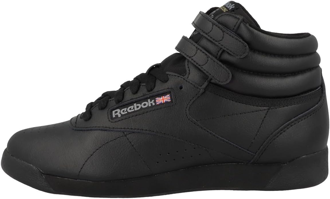 Reebok Women's Freestyle Hi High Top Sneaker 10 Black