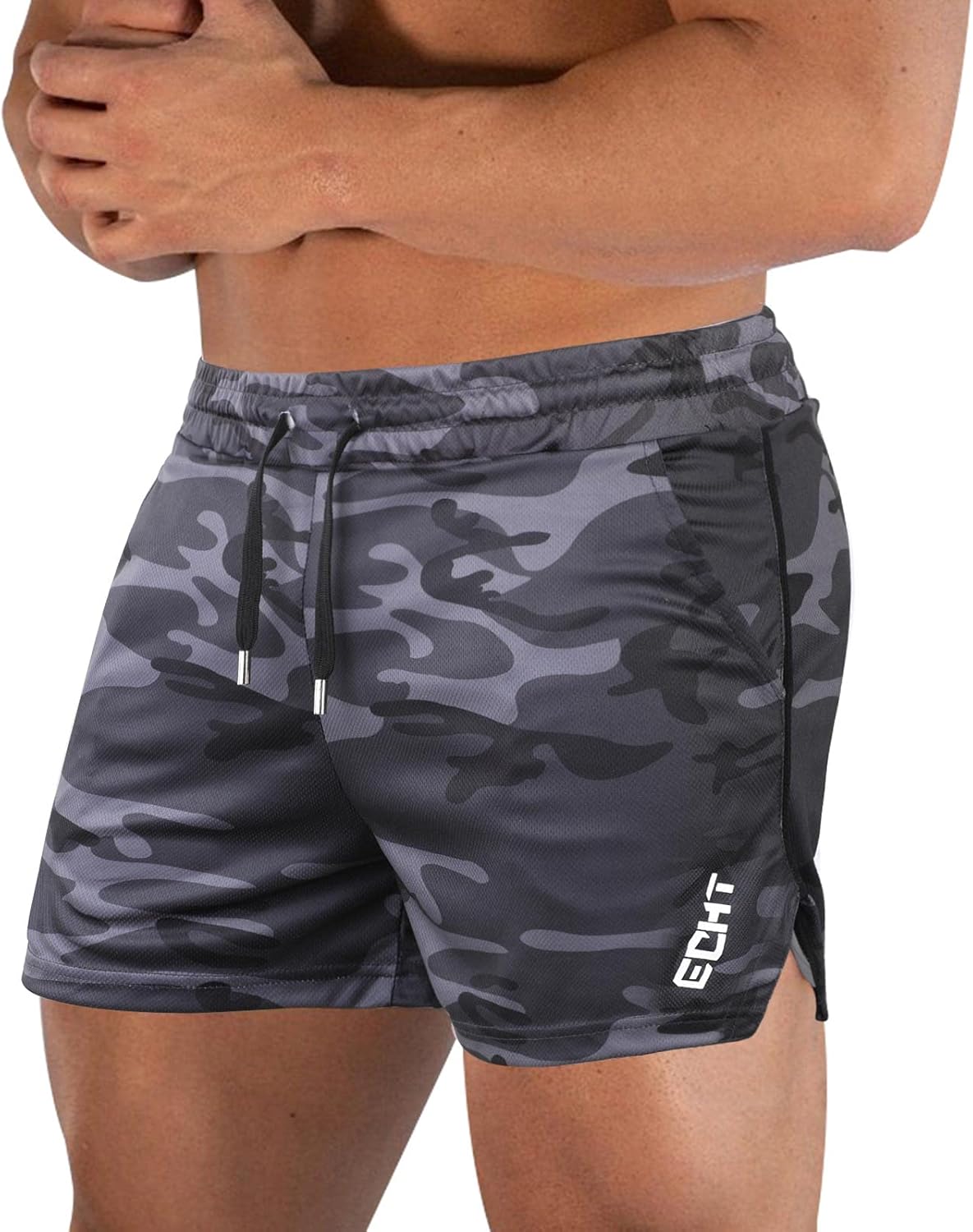 Superora Mens Running Gym Sport Shorts Breathable Outdoor Workout Training Short...