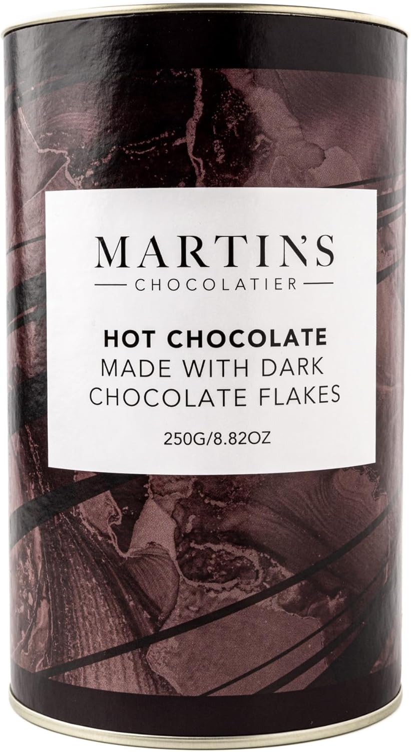 Martins Chocolatier Dark Chocolate Flakes | Luxury Hot Drinking Chocolate Made f...