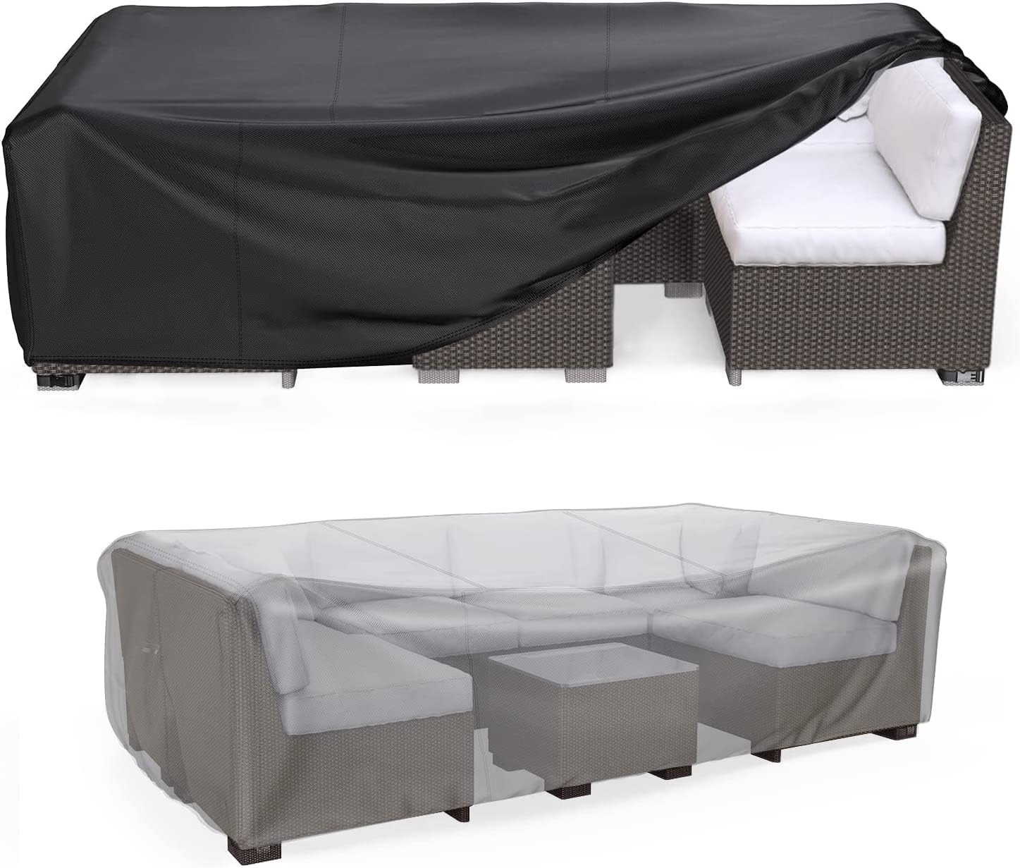 Patio Furniture Set Cover Waterproof, Mrrihand Outdoor Sectional Sofa Set Cover...