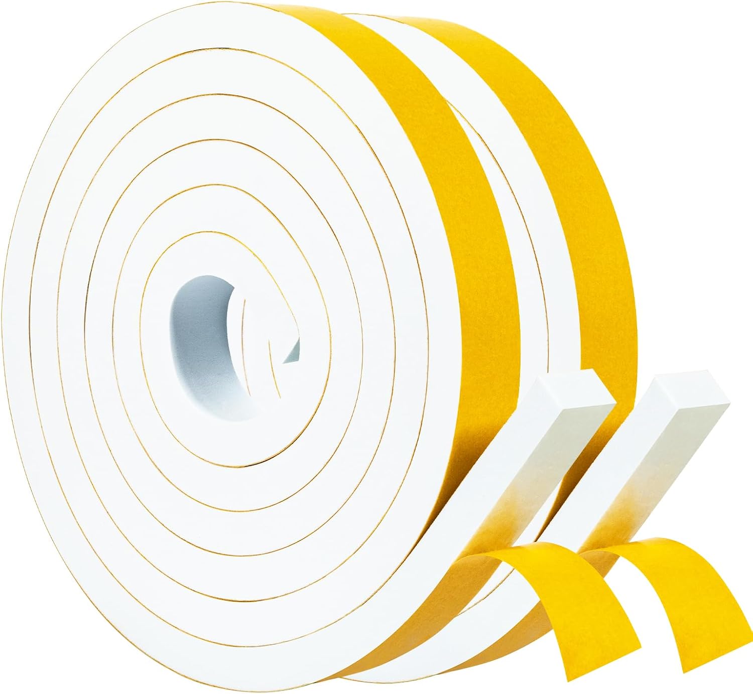 Yotache Draught Excluder Tape 2 Rolls 20mm Wide X 10mm Thick, Door Insulation an...