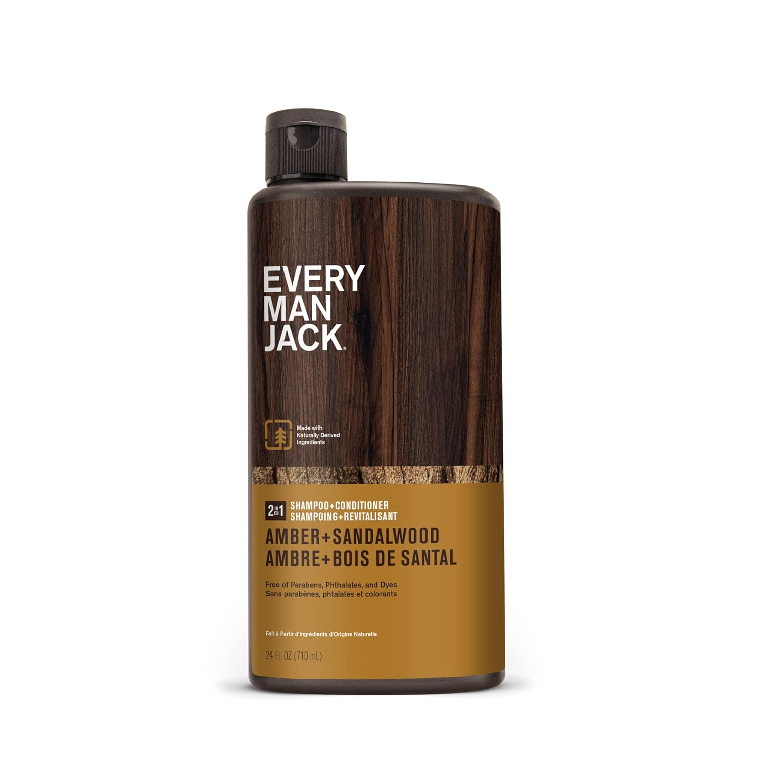 Every Man Jack 2-in-1 Daily Shampoo + Conditioner - Amber + Sandalwood | Nourish...