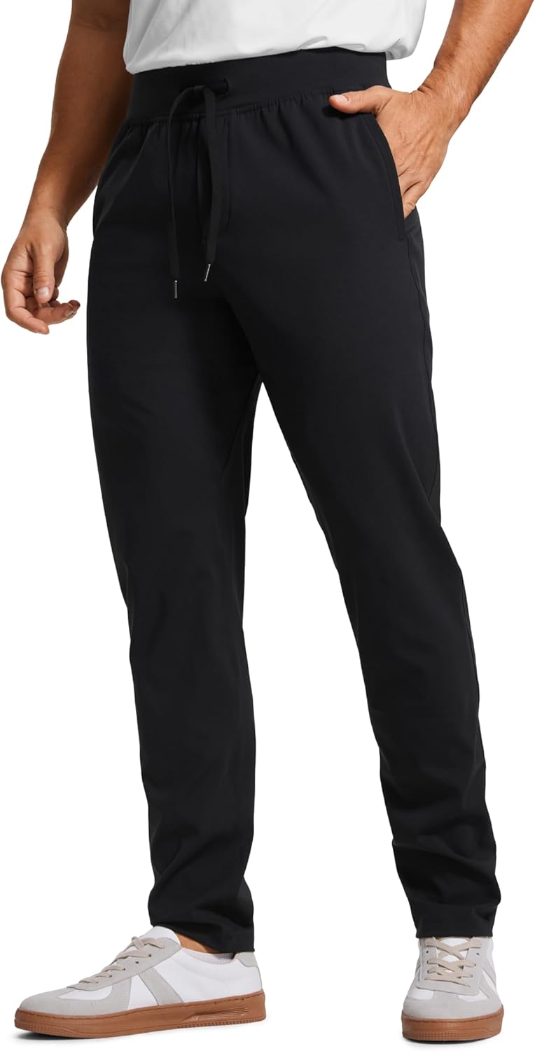 CRZ YOGA 4-Way Stretch Athletic Pants for Men 30" Workout Lounge Casual Work Jog...