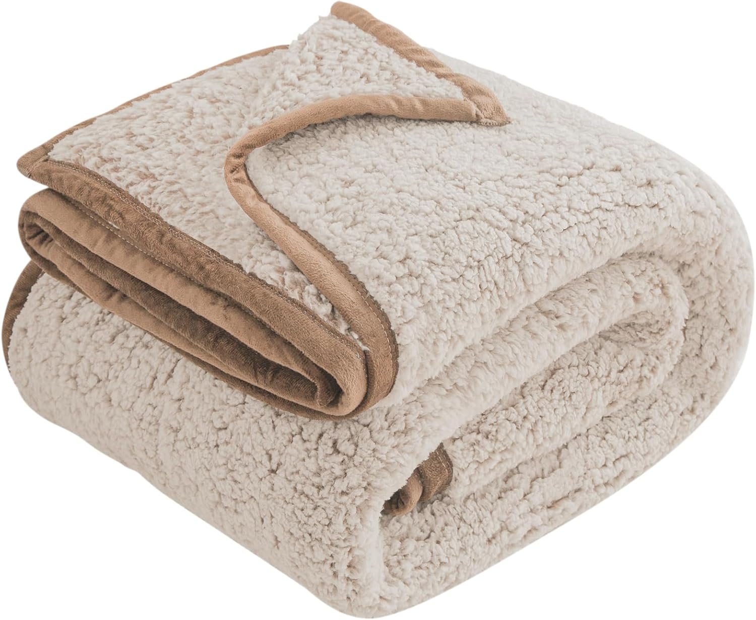 EMME Fuzzy Fleece Warm Queen Blanket 228x228 cm Ultra Soft Large Warm Sherpa Bla...