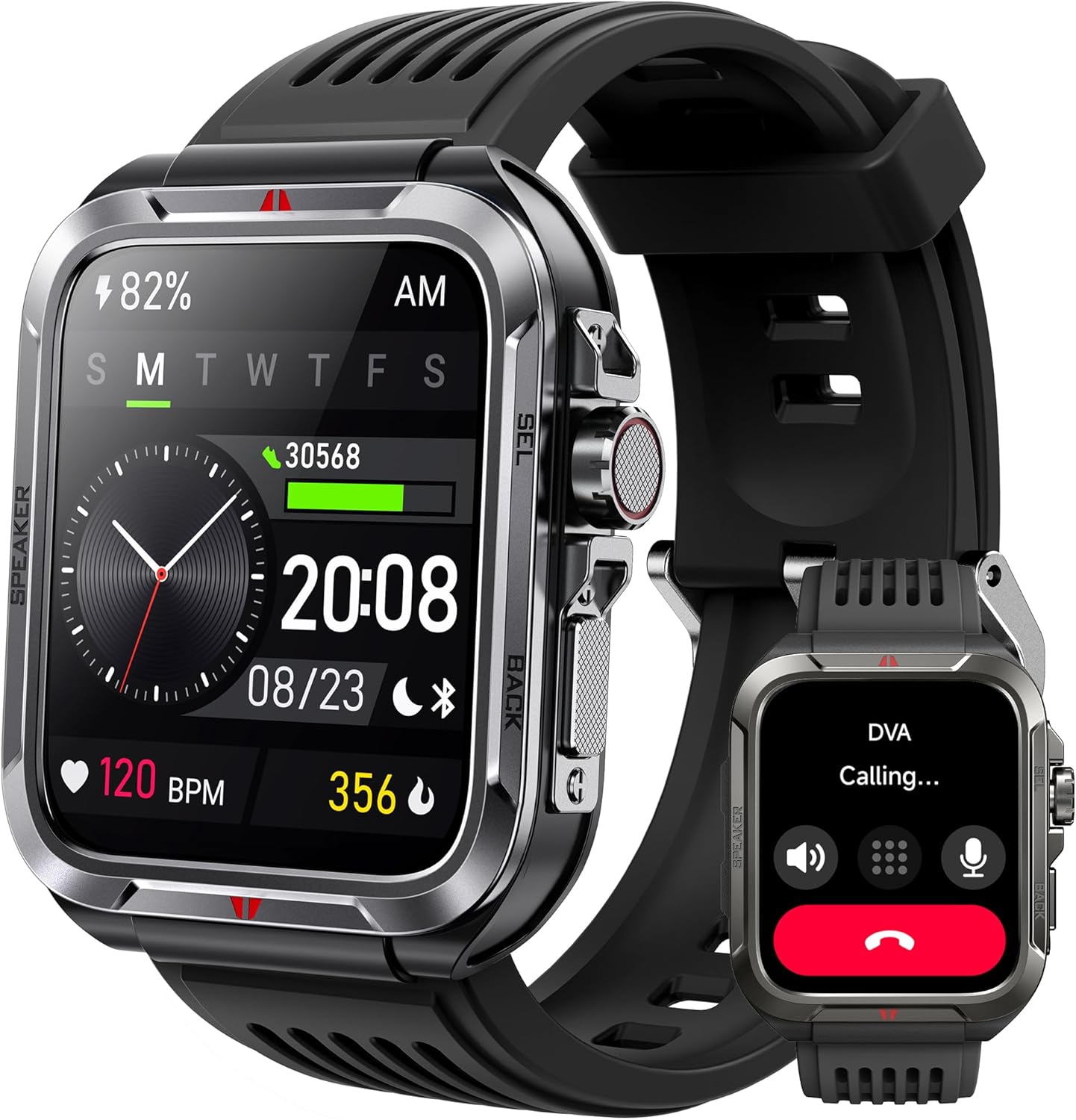 Smart Watch for Men, Answer/Make Bluetooth Calls, Metal Frame 1.8" Alexa Built-i...