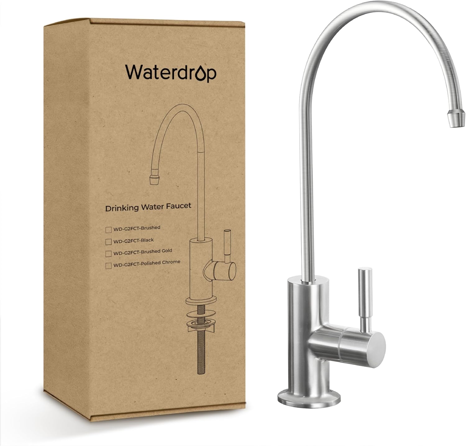 Waterdrop Filtered Water Faucet, Drinking Water Faucet, Reverse Osmosis Faucet,...
