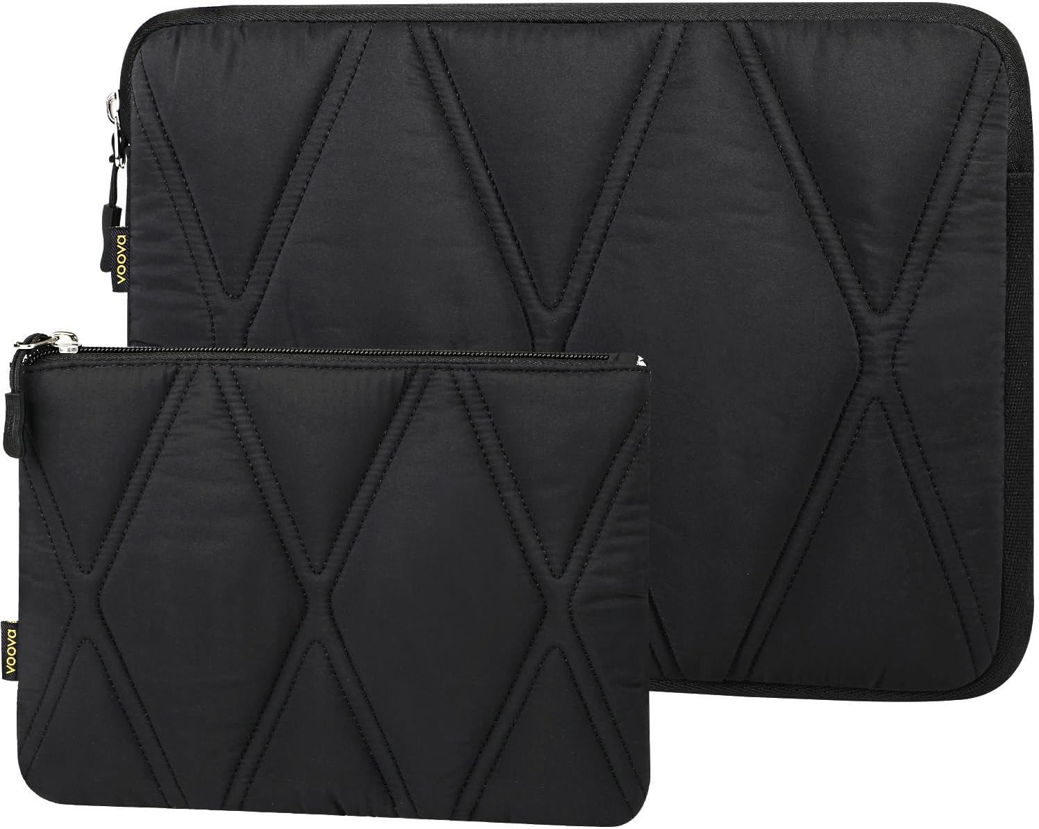 Voova Puffy 13 13.3 13.6 Inch Laptop Sleeve, Cute Carrying Case and Cover with A...