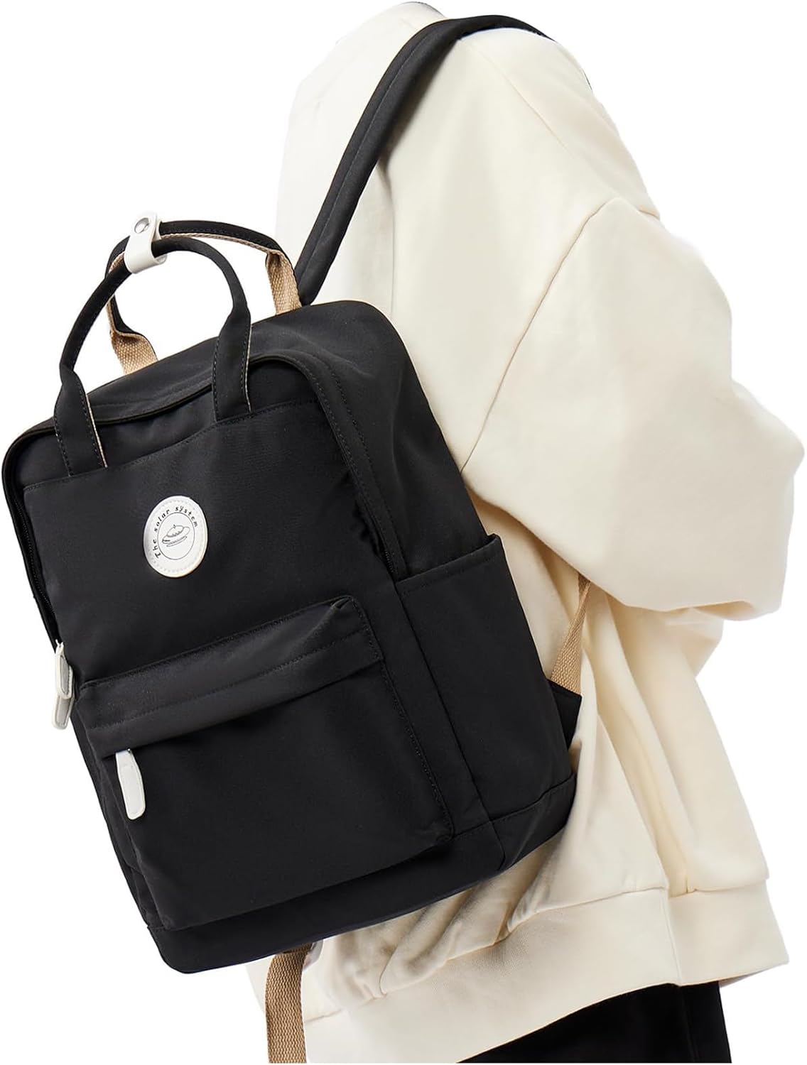 Black Small Backpack for Girls, Teenage Girls' Backpack Middle School Students B...
