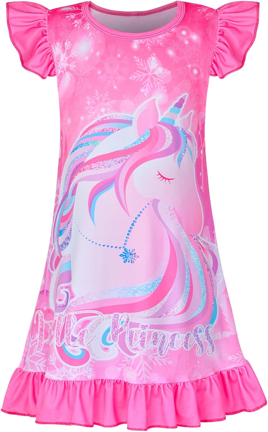 Sylfairy Girls Nightgowns, Unicorn Nightgown Princess Pajama Dresses for Girls S...