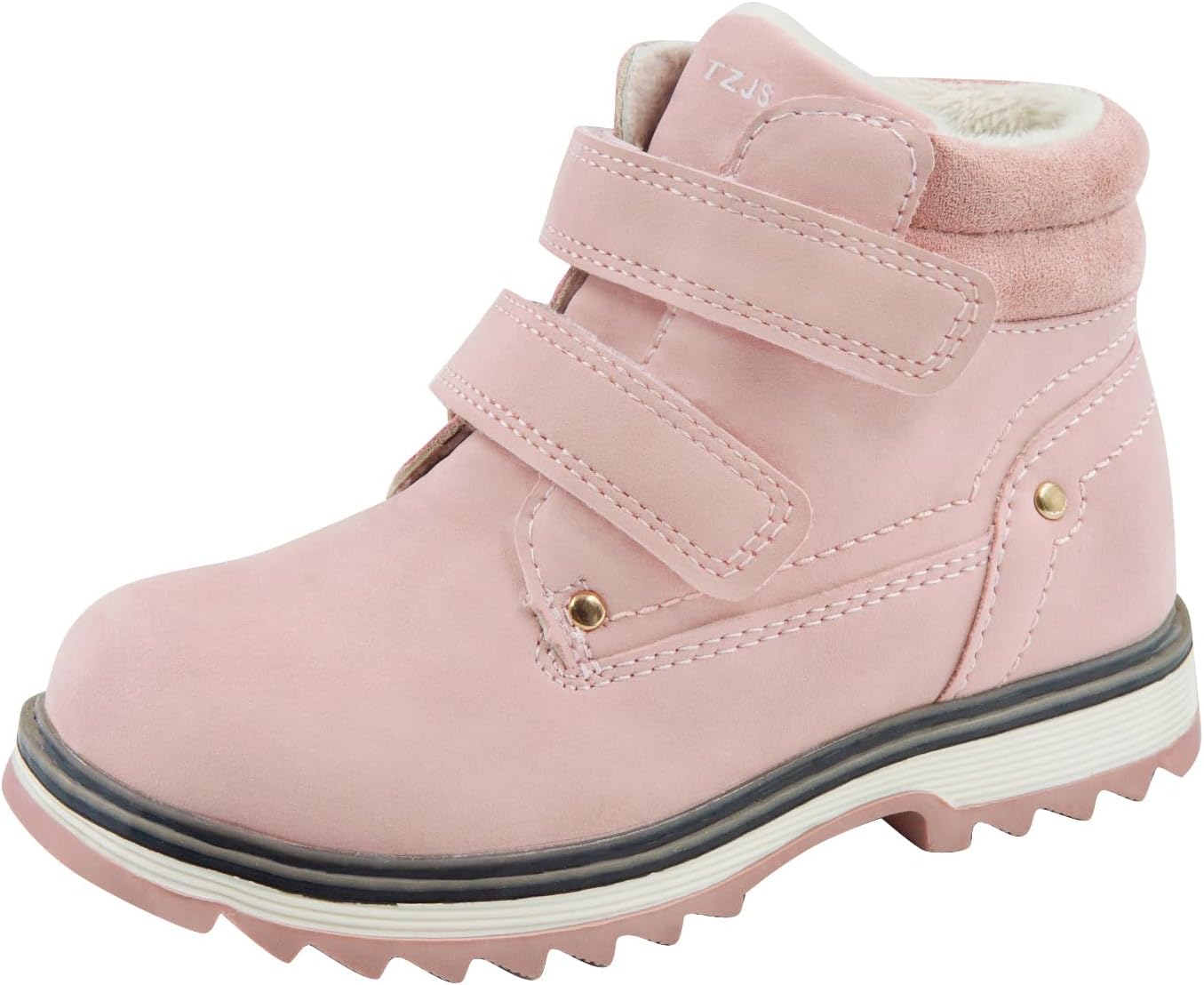TZJS Kids' Hiking Work Boots for Boys Girls, Waterproof Outdoor Ankle Boots with...