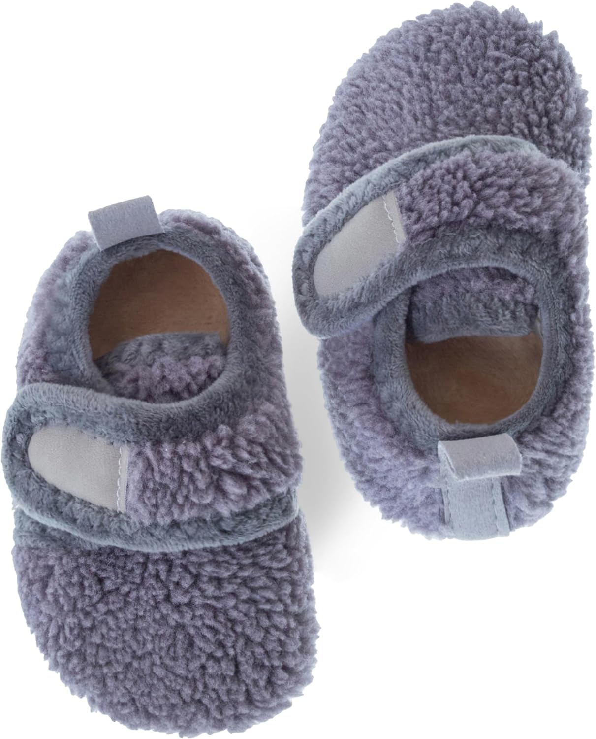 Dream Bridge Kids Sherpa Fleece Slippers with Anti-Slip Sole for Boys Girls 5.5/...