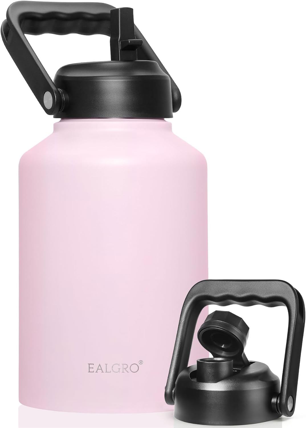 Gallon Insulated Water Bottle Jug with Straw, 128 oz Large Stainless Steel Sport...