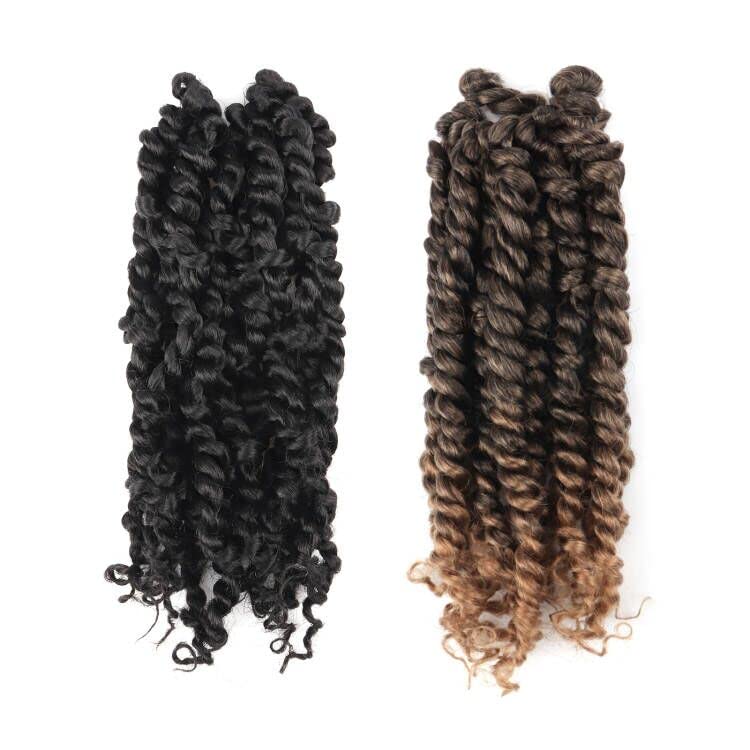 ToyoTress Tiana Passion Twist Hair - 10 Inch 2 Packs Pre-twisted Crochet Braids,...