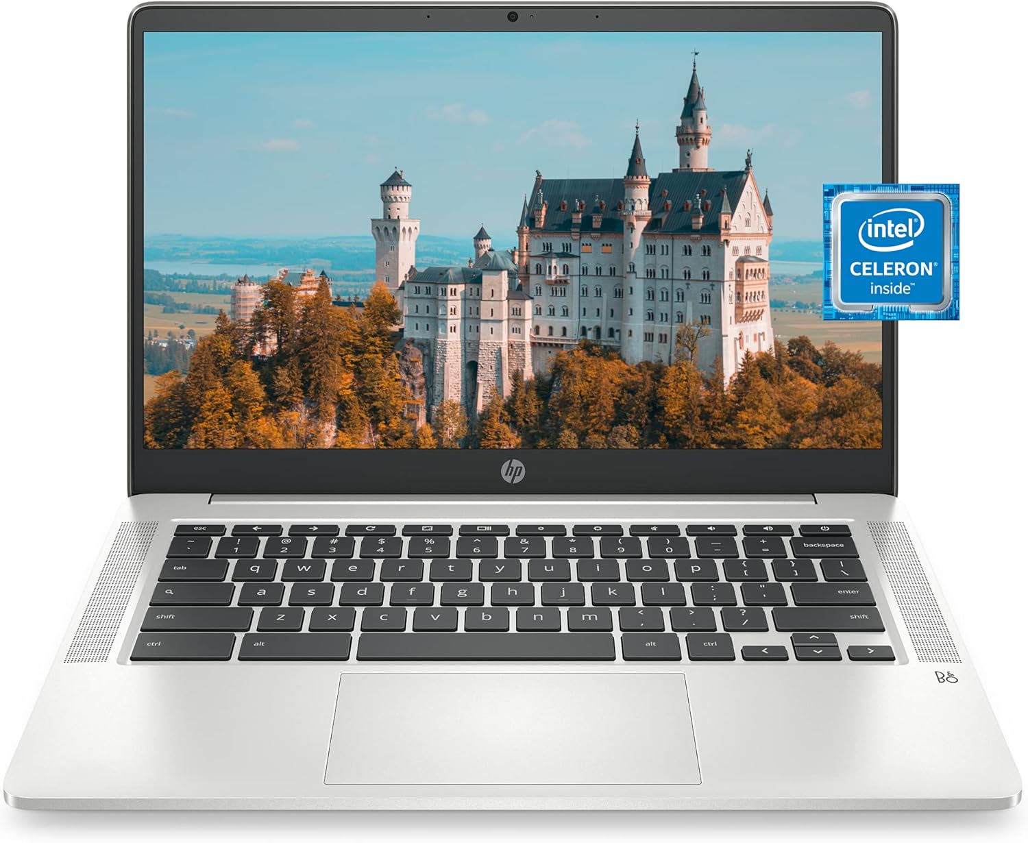 HP Chromebook 14 Laptop, Intel Celeron N4020, 4 GB RAM, 32 GB eMMC, 14” HD Micro...