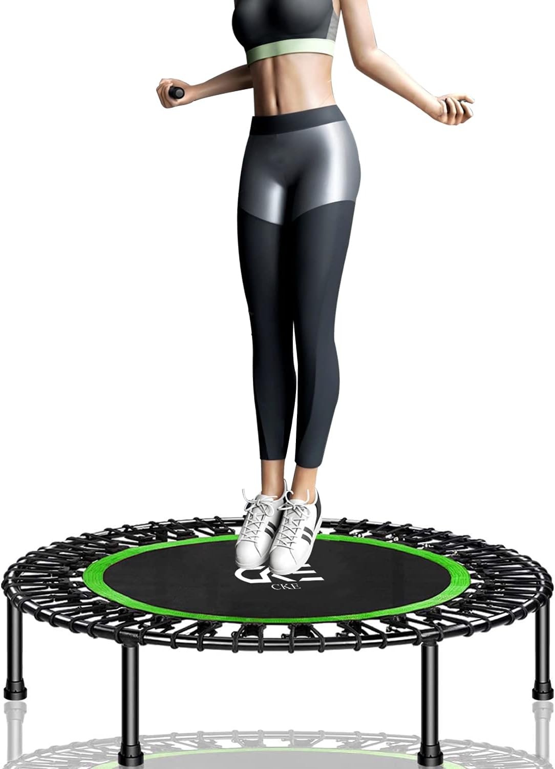 CKE Rebounders 40 Inch Mini Trampoline for Adults Kids,Mini Fitness Trampoline w...