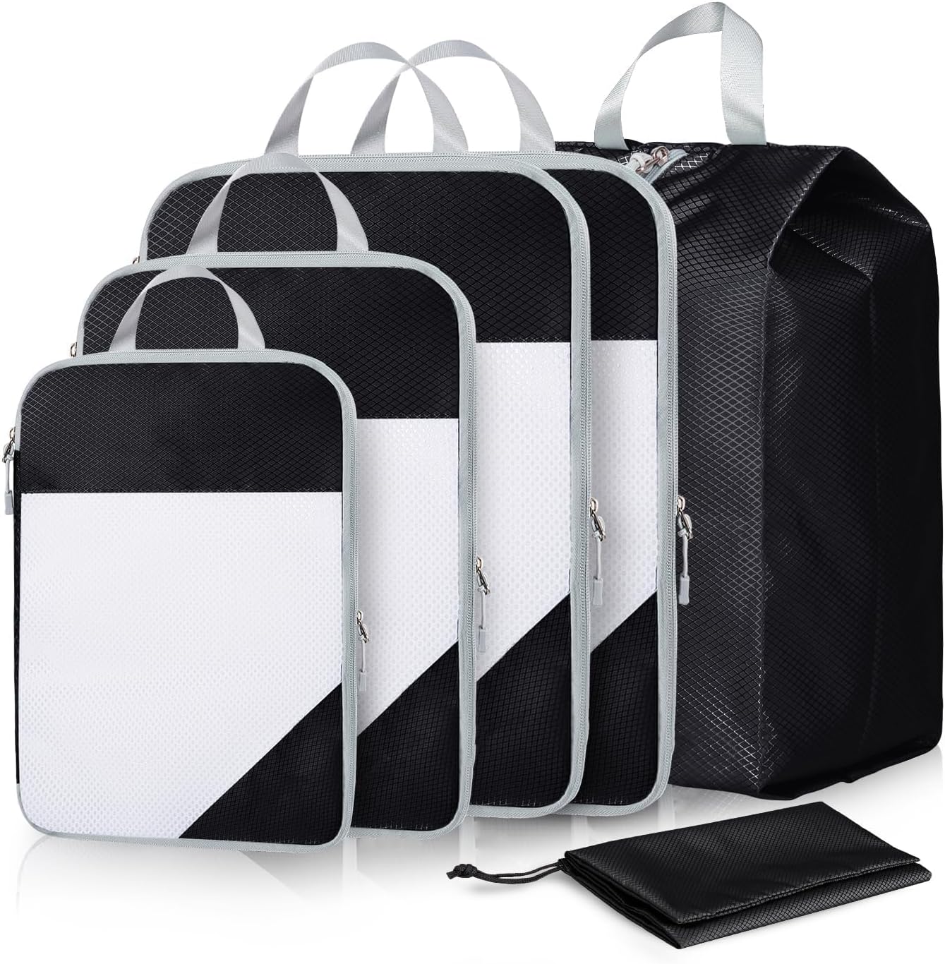 Compression Packing Cubes for Travel, 6 Set Packing Cubes for Travel Compression...