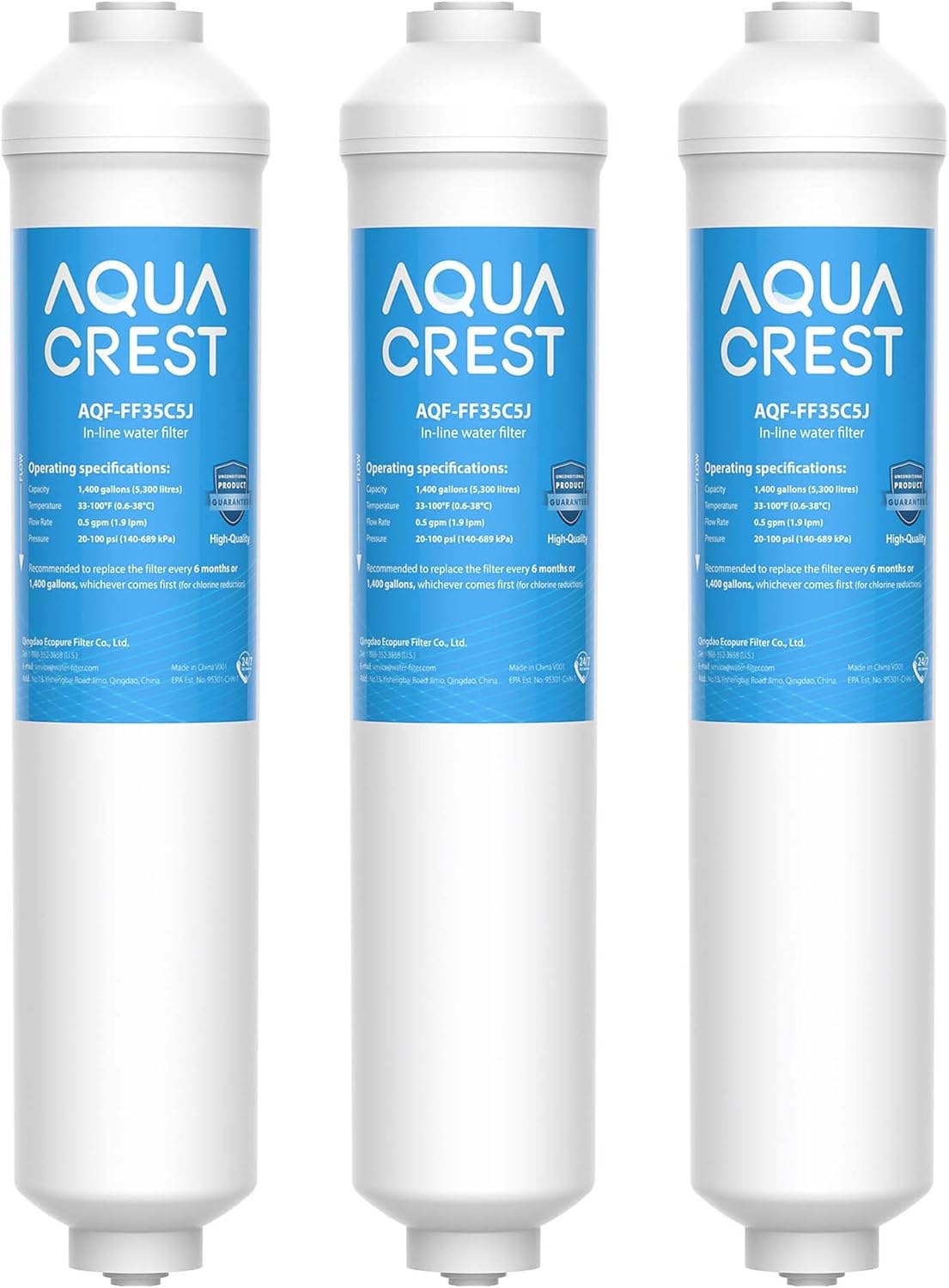 AQUA CREST Water Filter Replacement for Samsung® DA29-10105J Fridge Water Filter...
