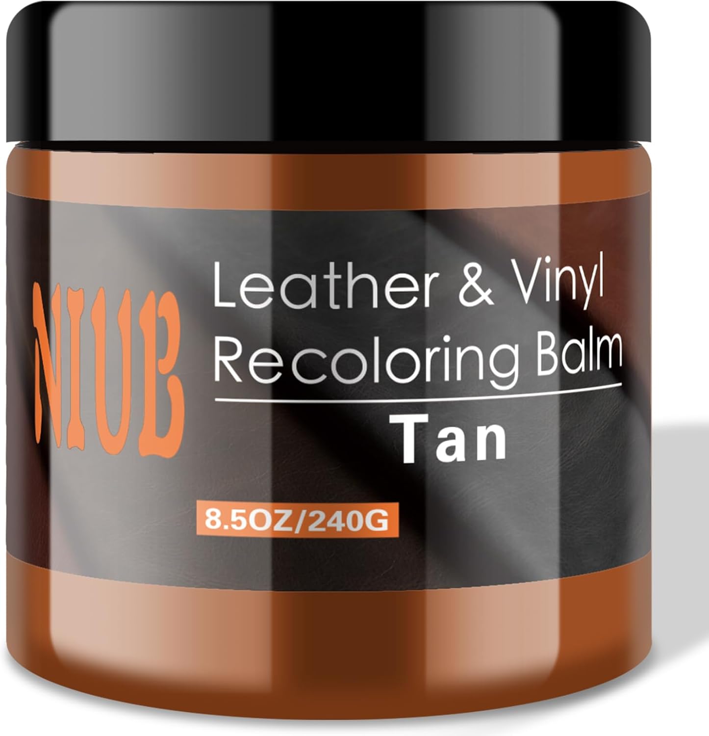 NIUB Leather Recoloring Balm, 8.5Oz Tan Leather Color Restorer, Leather Scratch...