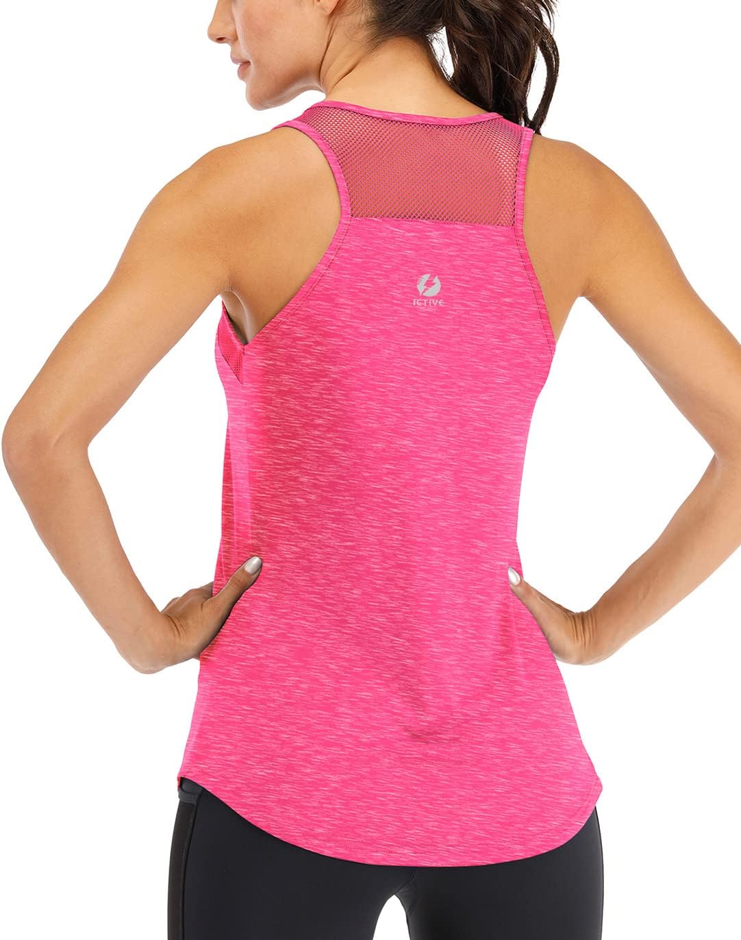 ICTIVE Workout Tank Tops for Women Breathable Mesh Racerback Tank Tops Muscle Ta...