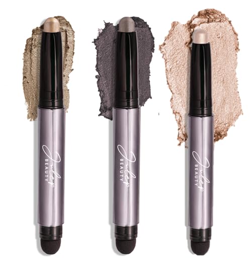 Julep Eyeshadow 101 Trio: Waterproof Crème-to-Powder Eyeshadow Sticks in Pearl S...