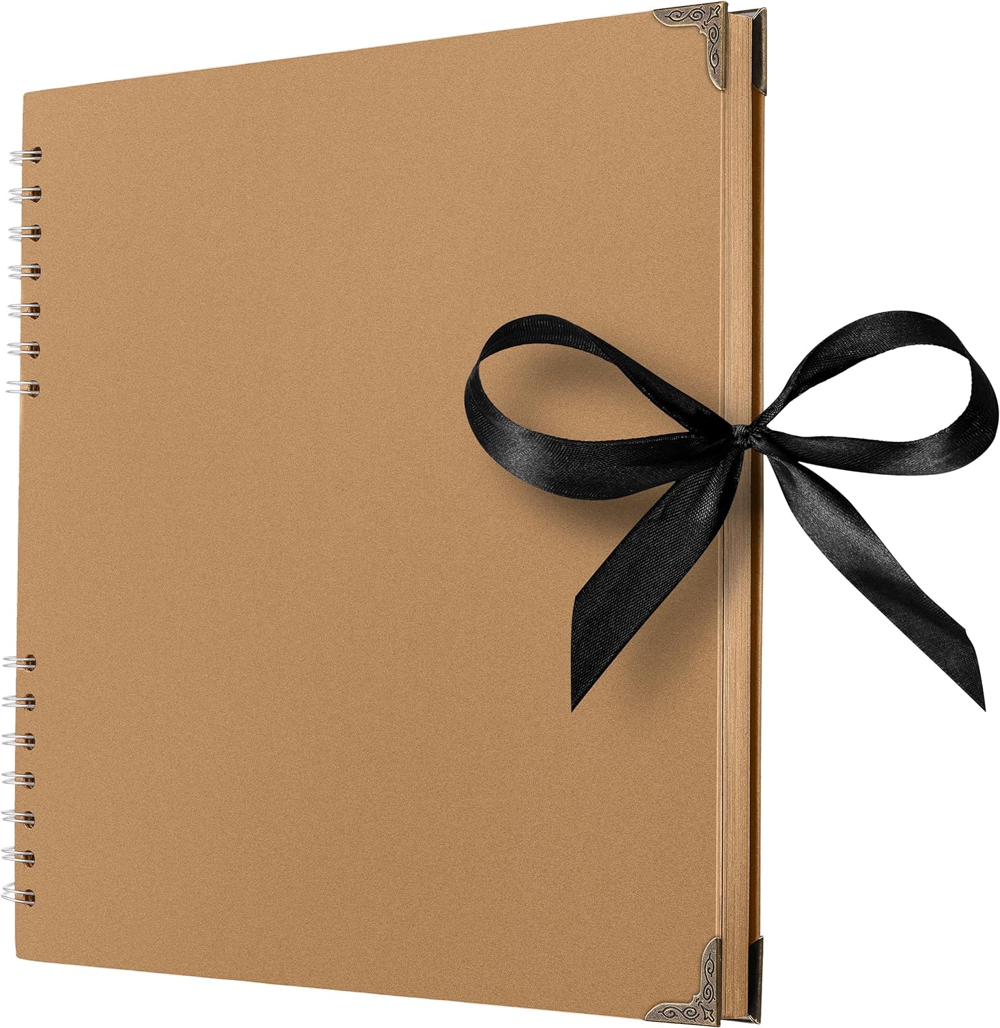 Bstorify Large Scrapbook, 28 x 28 Cm, 40 Sheets (80 Pages) Brown Thick 200 GSM K...