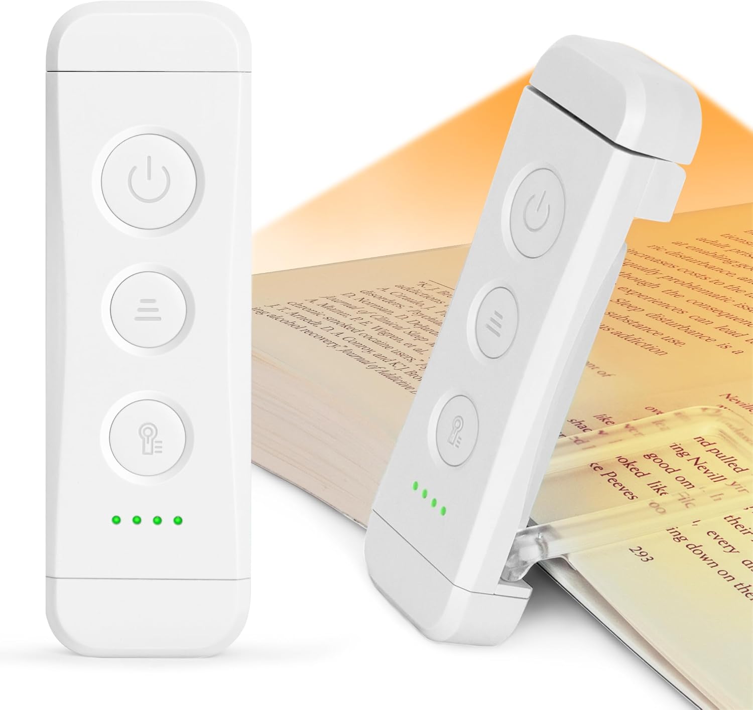 Glocusent USB Rechargeable Book Light for Reading in Bed, Portable Clip-on LED R...