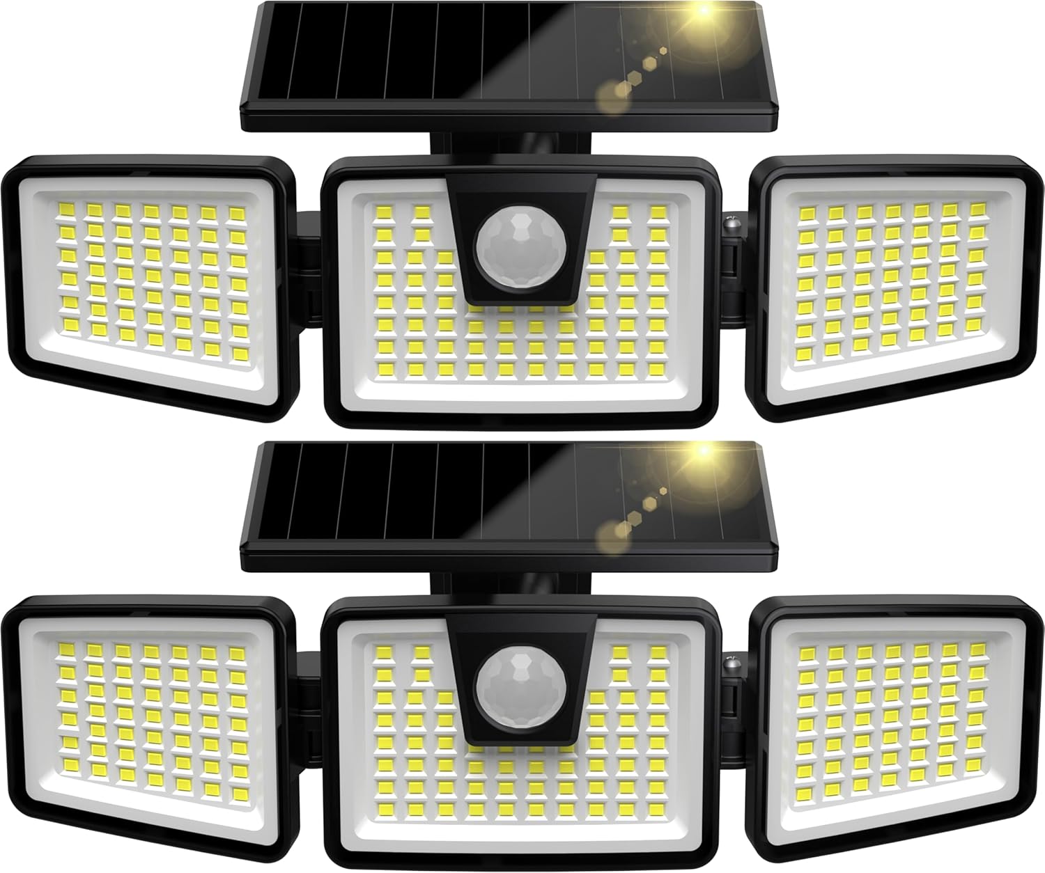 156LED Solar Lights Outdoor, Solar Security Lights Motion Sensor 270° Wide Light...