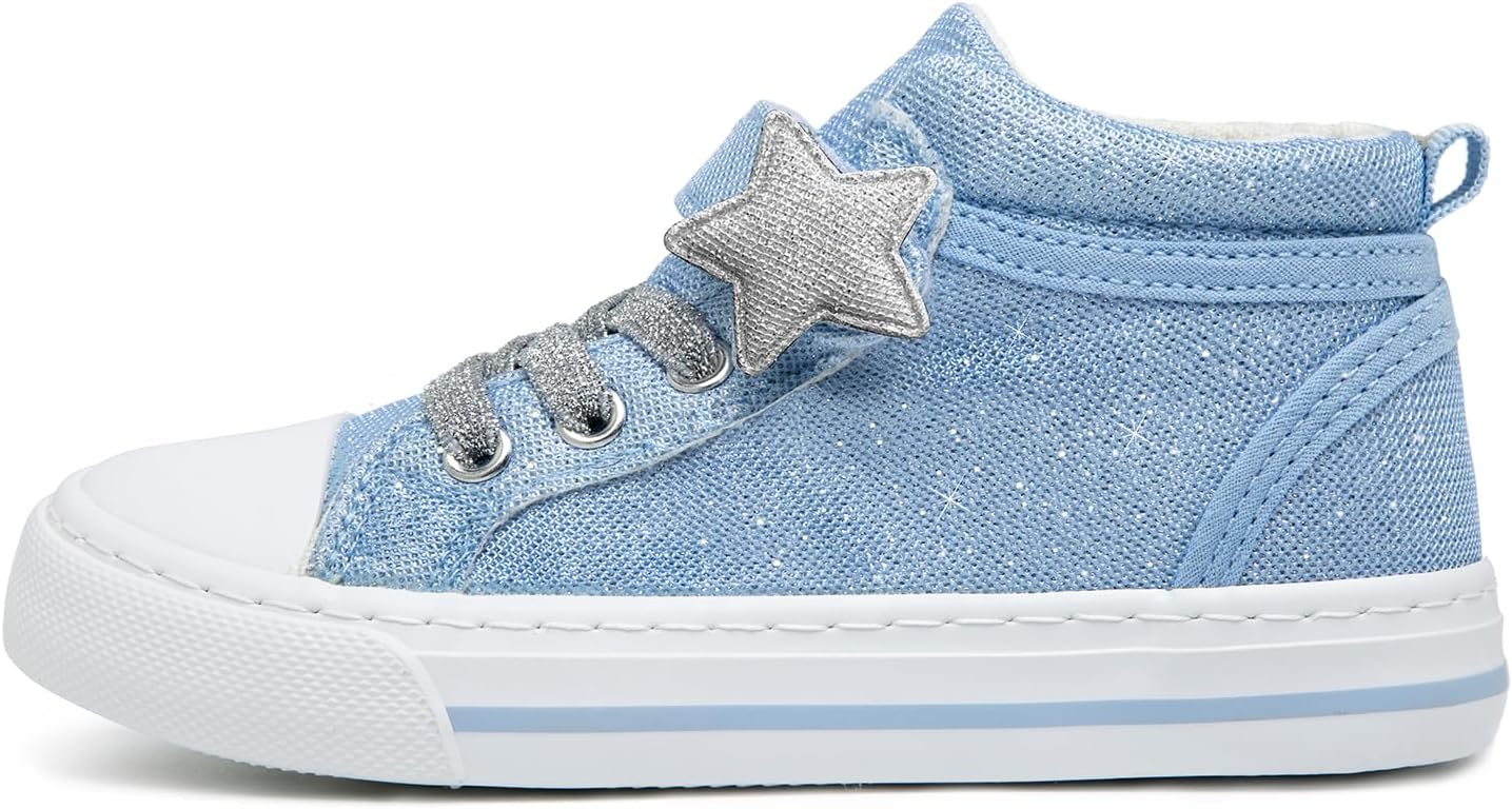 HugRain Toddler Girls Kids Sparkle Fashion Outdoor Walking Sneakers 10 Toddler G...
