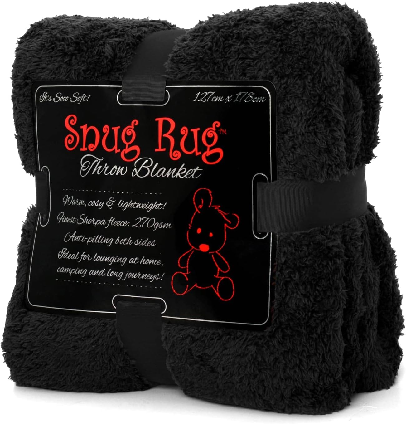 Snug Rug Special Edition Blankets Luxury Sherpa Fleece 127 x 178cm (50" x 70") S...