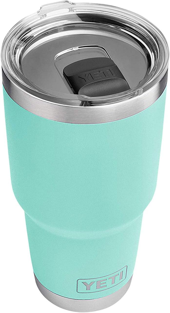 YETI Rambler 30 oz Stainless Steel Vacuum Insulated Tumbler w/MagSlider Lid, Sea...