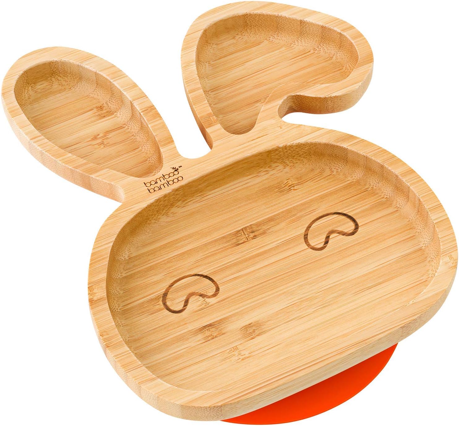 bamboo bamboo Baby Plate and Toddler Plate, Suction Plate for Feeding and Weanin...