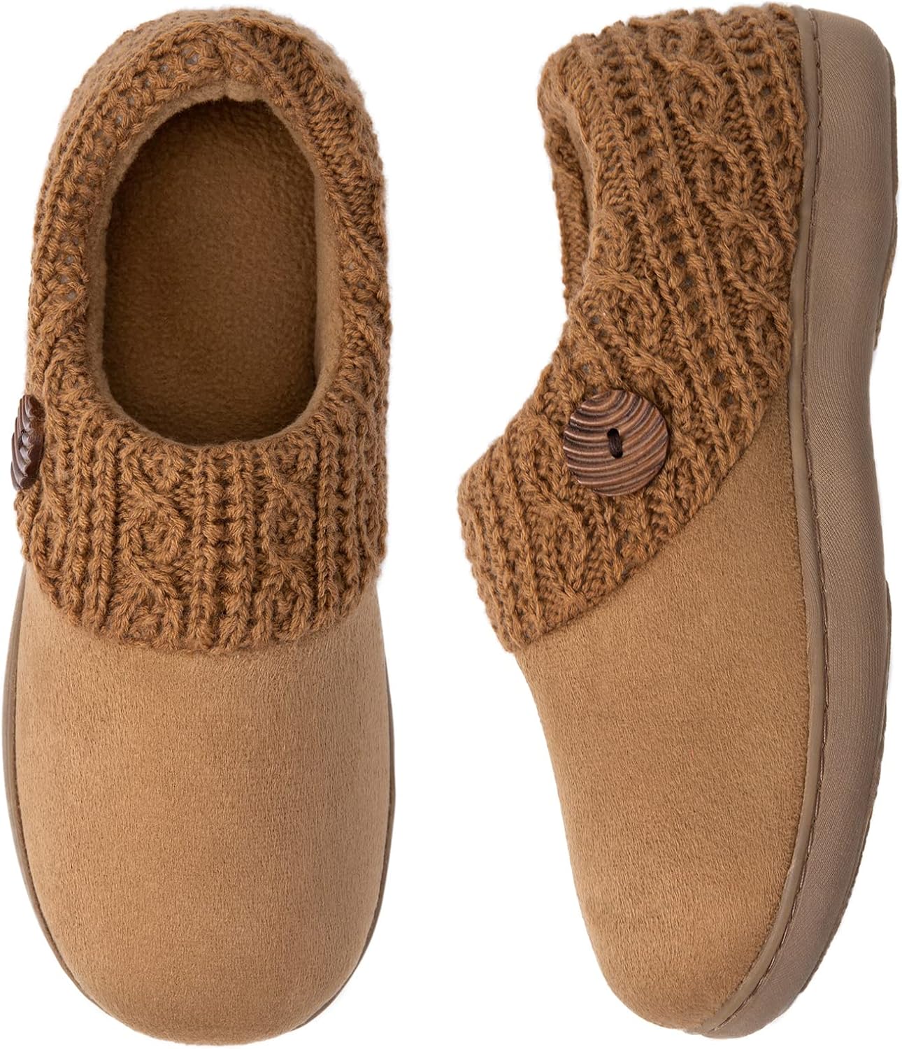EverFoams Women's Microsuede Slippers Warm Comfy M...