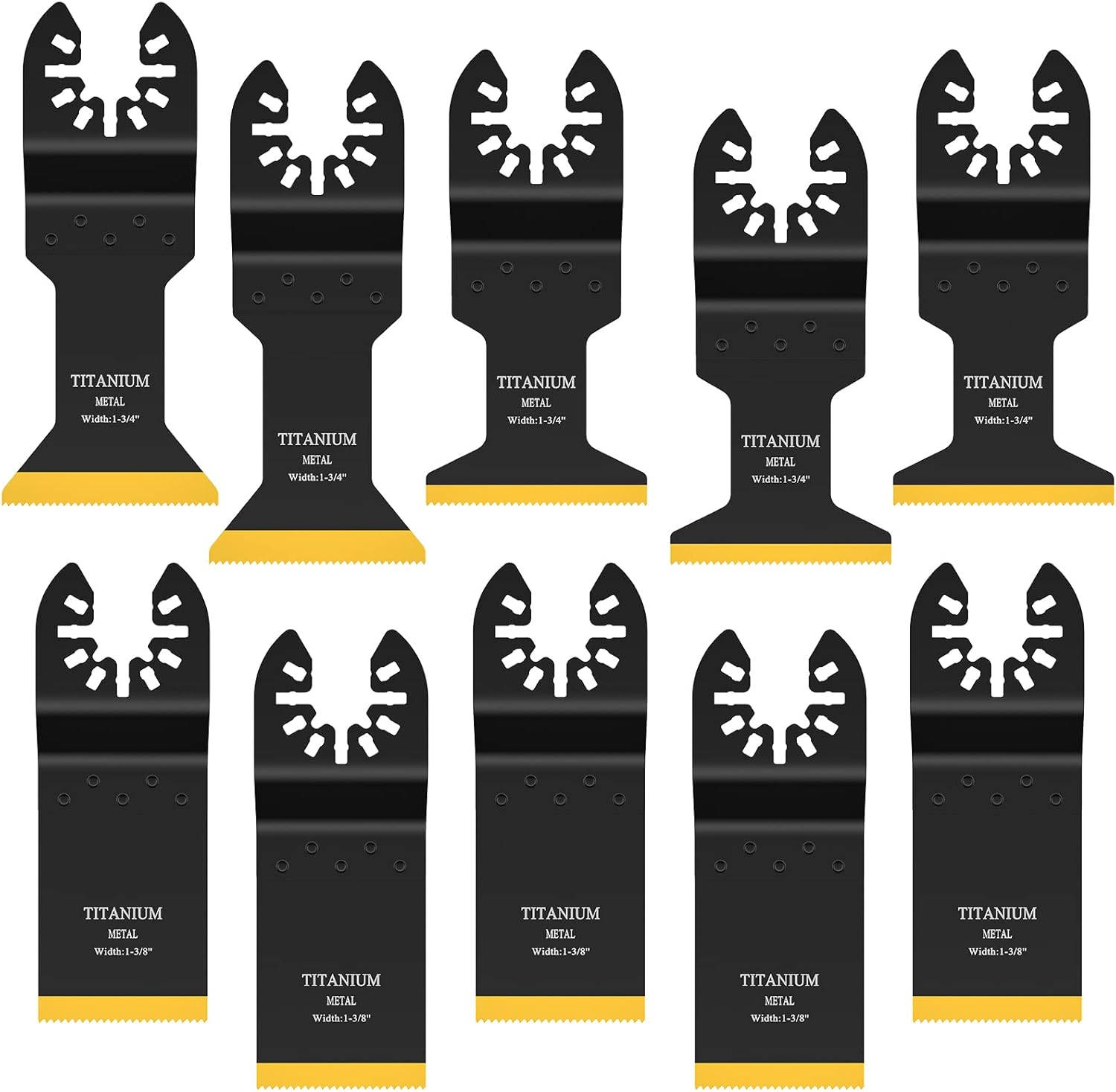 JTWEB Titanium Oscillating Tool Blade, 10PCS Oscil...
