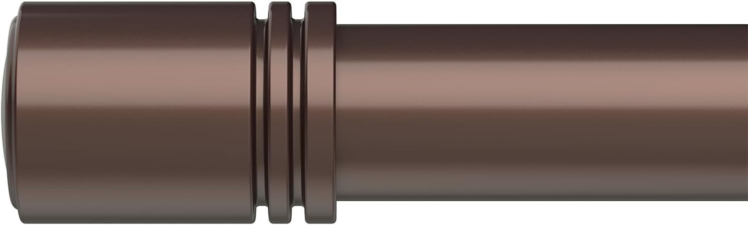 Curtain Rods for Windows 66 to 120 inches, 6/8 inch Diameter Adjustable Length E...